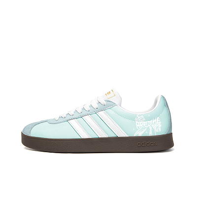 Adidas Neo VL Court 2.0 Anti Slip Wear Resistant Low Top Skateboard Shoes Unisex Cyan