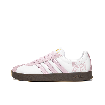 Adidas Neo VL Court 2.0 Anti Slip Wear Resistant Low Top Skateboard Shoes Unisex Pink
