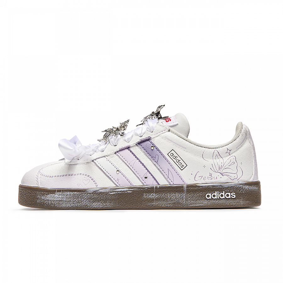 Adidas Neo VL Court 2.0 Lifestyle Iris Anti Slip Wear Resistant Low Top Skateboard Shoes Unisex Purple купить в интернет-магазине Yoocart с быстрой доставкой по России.