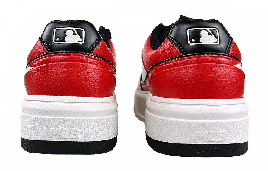 MLB Chunky Liner Impact Resistant Quick Dry Low-Top Skateboard Shoes Unisex Red White Black