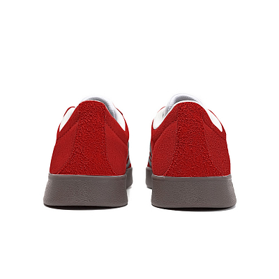 Adidas Neo Vl Court Classic Abrasion Resistant Balance Low Top Skateboard Shoes Unisex Red