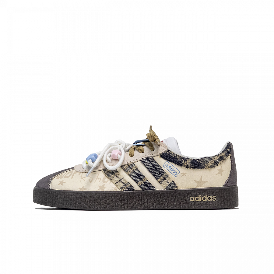 Adidas Neo VL Court 2.0 Anti-Slip Wear-Resistant Low-Top Skateboard Shoes Unisex Brown Yellow купить в интернет-магазине Yoocart с быстрой доставкой по России.