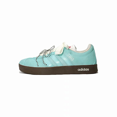 Adidas Neo VL Court 2.0 Lightweight Anti-Slip Low-Top Skateboard Shoes Unisex Green