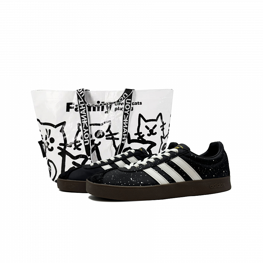 Adidas Neo VL Court 2.0 Wear-resistant And Lightweight Low-Top Skateboard Shoes Unisex Black White купить в интернет-магазине Yoocart с быстрой доставкой по России.