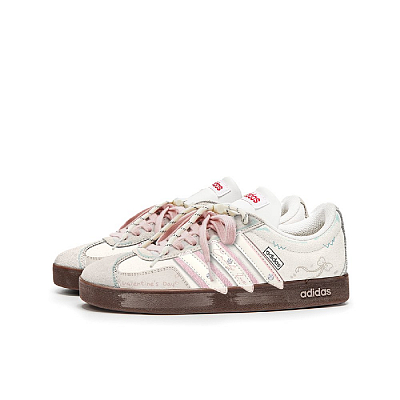 Adidas Neo VL Court 2.0 Skateboard Shoes Unisex Low Top Pink/Brown