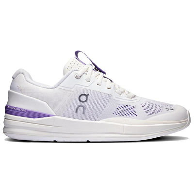On The Roger Pro Anti Slip Wear Resistant Low Top Tennis Shoes Men's Ivory White/Aster