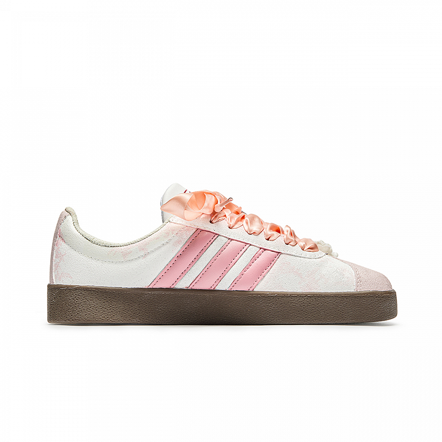 Adidas Neo VL Court 2.0 Skateboard Shoes Unisex Low Top Pink/Brown купить в интернет-магазине Yoocart с быстрой доставкой по России.