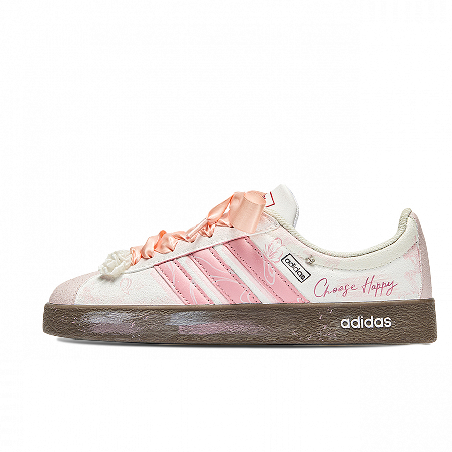 Adidas Neo VL Court 2.0 Skateboard Shoes Unisex Low Top Pink/Brown купить в интернет-магазине Yoocart с быстрой доставкой по России.