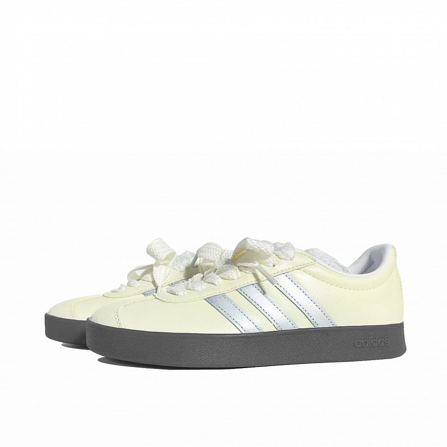 Adidas Neo VL Court 2.0 Custard Bun Coverage Quick Dry Lightweight Low Top Skateboard Shoes Unisex Yellow Silver купить в интернет-магазине Yoocart с быстрой доставкой по России.