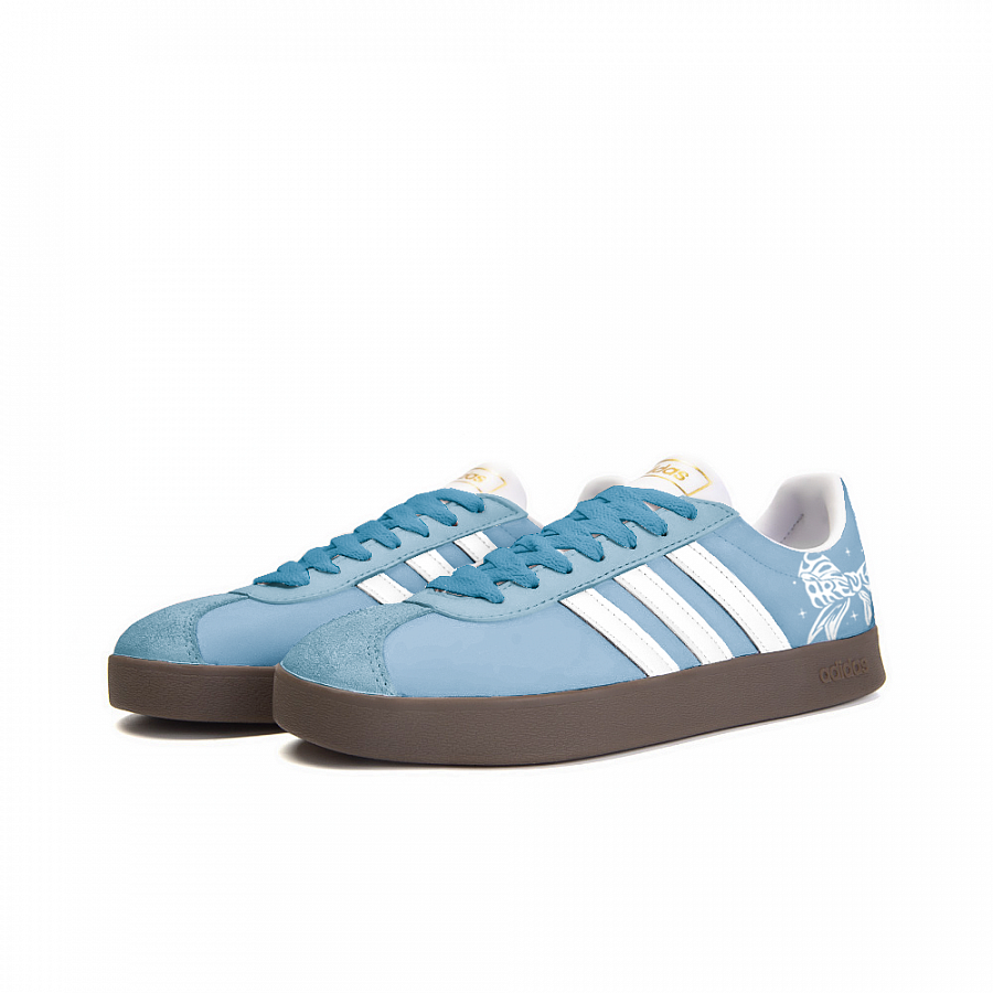 Adidas Neo VL Court 2.0 Wear-Resistant Low-Top Skateboard Shoes Unisex Blue купить в интернет-магазине Yoocart с быстрой доставкой по России.