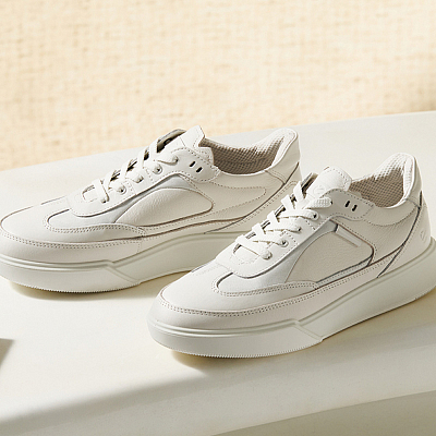 Ecco STREET COURT Low-Top Skateboard Shoes Women's White