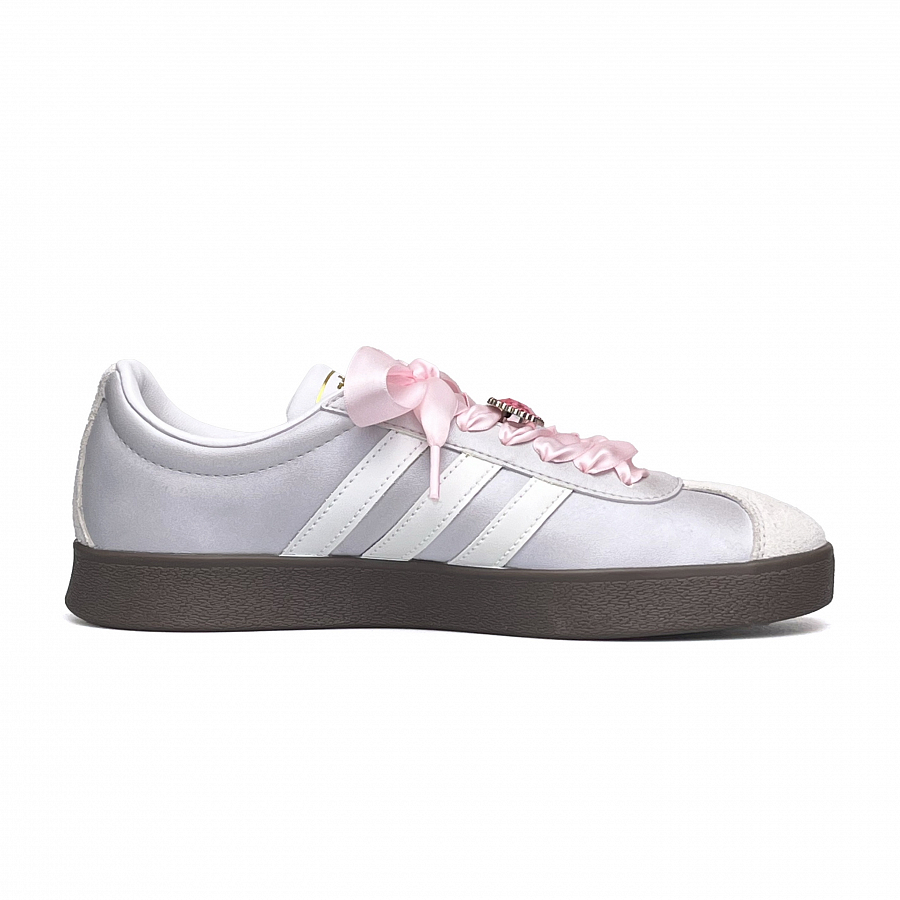 Adidas Neo VL Court 2.0 WAO Anti Slip Wear Resistant Low Top Skateboard Shoes Unisex Silver Pink купить в интернет-магазине Yoocart с быстрой доставкой по России.