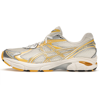 KITH x Asics GT 2160 Abrasion Resistant Low Top Running Shoes Unisex White Yellow