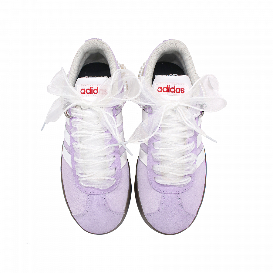 Adidas Neo VL Court Lifestyle Slip Resistant Abrasion Resistant Low top Skateboard Shoes Unisex White Purple купить в интернет-магазине Yoocart с быстрой доставкой по России.
