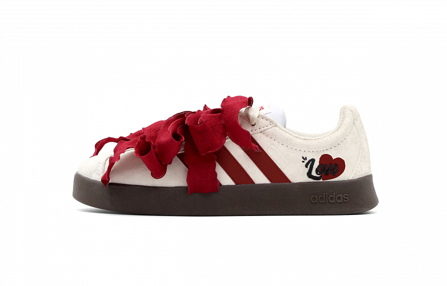 Adidas Neo VL Court Lifestyle Oath Anti Slip Wear Resistant Low Top Skateboard Shoes Unisex Red White купить в интернет-магазине Yoocart с быстрой доставкой по России.