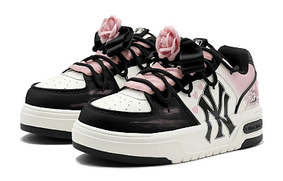 MLB Chunky Liner Skateboard Shoes Unisex Low-Top Pink