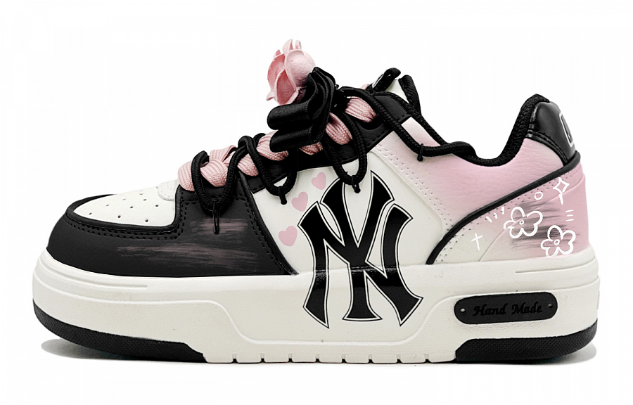 MLB Chunky Liner Skateboard Shoes Unisex Low-Top Pink