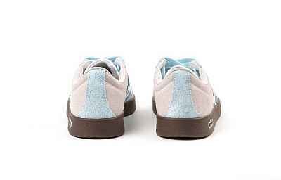 Adidas Neo VL Court Lifestyle Slip Resistant Low Top Skateboard Shoes Unisex Gray Blue
