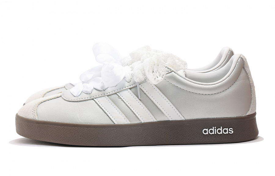 Adidas Neo VL Court 2.0 Coverage Slip Resistant And Abrasion Resistant Low Top Skateboard Shoes Unisex Silver купить в интернет-магазине Yoocart с быстрой доставкой по России.