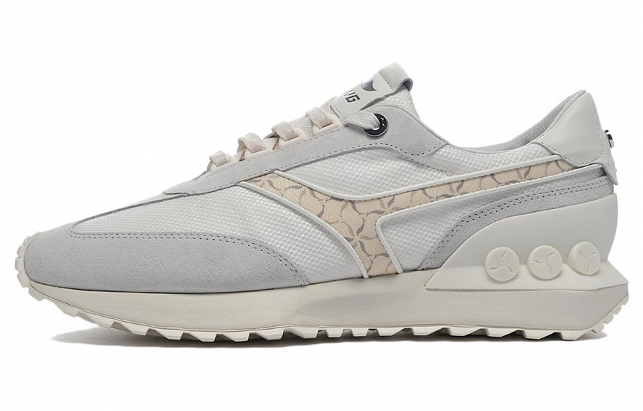 LiNing Zhengrong Cushioning, Wear Resistant Low Top Running Shoes Men's Ecru купить в интернет-магазине Yoocart с быстрой доставкой по России.