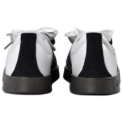 Adidas Neo VL Court 2.0 Low Top Skateboard Shoes Unisex Black Silver