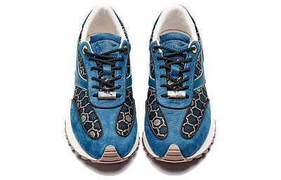 LI NING 1990 Zhengrong Abrasion Resistant Breathable Slip Resistant Low Top Running Shoes Women's Green Lake Blue