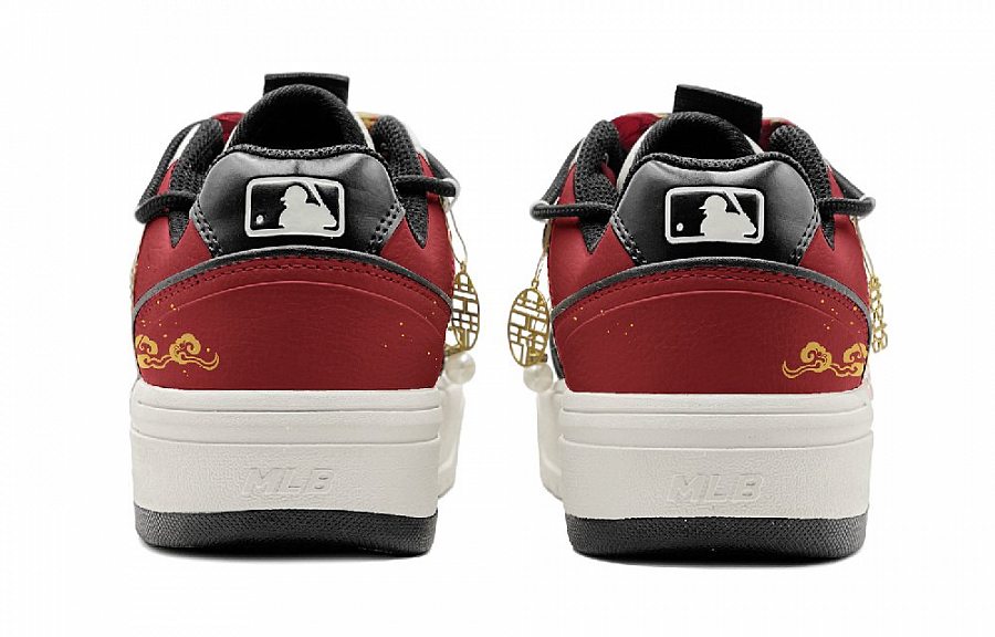 MLB Chunky Liner Skateboard Shoes Unisex Low Top Gold