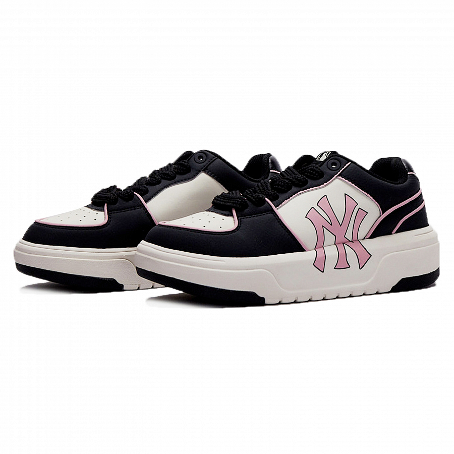MLB Chunky Liner Bubble Jellyfish, Sweetheart Sniper Slip Resistant Low Top Skateboard Shoes Unisex Black Pink White