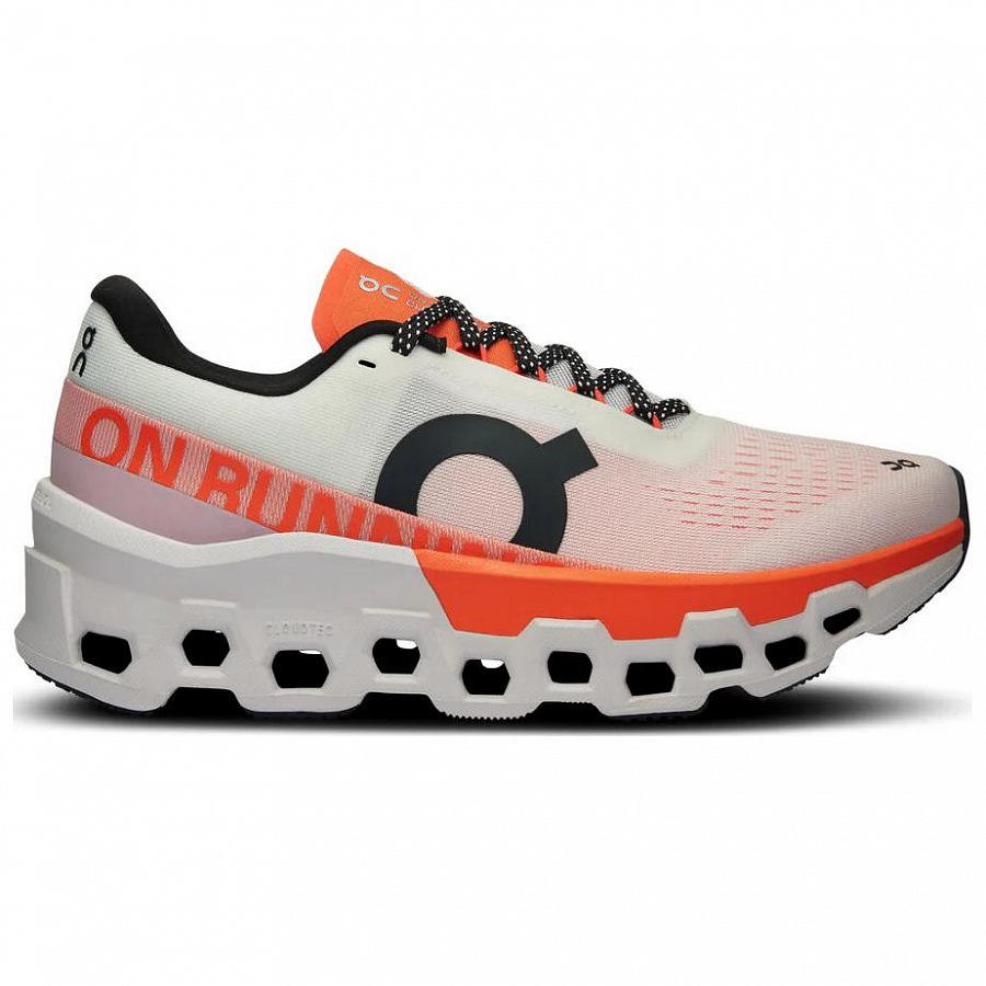 On Running CloudmOnster 2 White Flame Women's