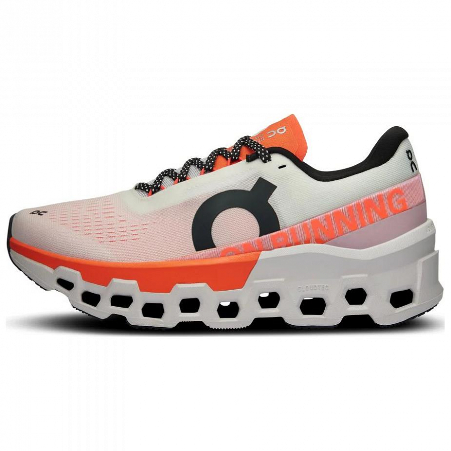 On Running CloudmOnster 2 White Flame Women's