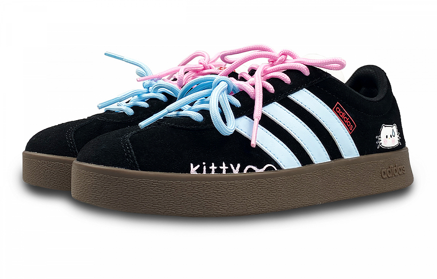 Adidas Neo Vl Court Classic Low-Top Skateboard Shoes Unisex Black Blue Pink купить в интернет-магазине Yoocart с быстрой доставкой по России.