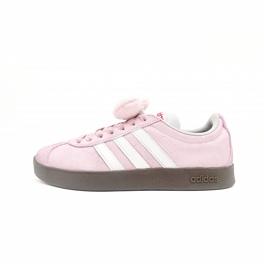 Adidas Neo VL Court Lifestyle Slip Resistant Low Top Skateboard Shoes Unisex Pink White купить в интернет-магазине Yoocart с быстрой доставкой по России.