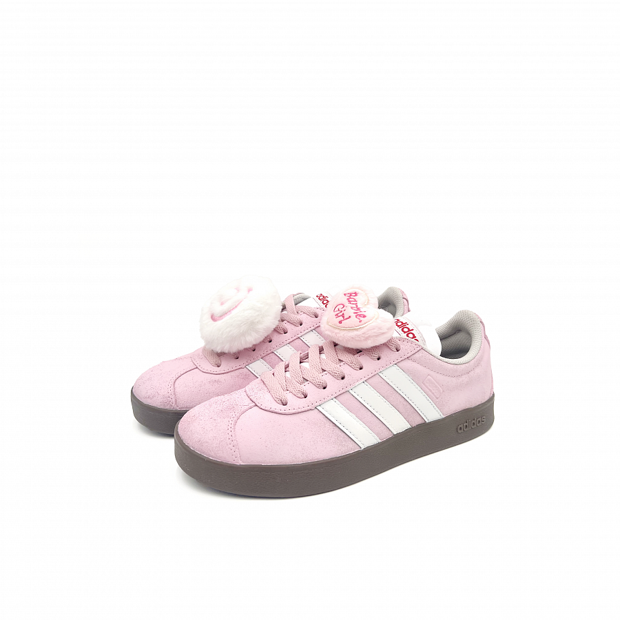 Adidas Neo VL Court Lifestyle Slip Resistant Low Top Skateboard Shoes Unisex Pink White купить в интернет-магазине Yoocart с быстрой доставкой по России.