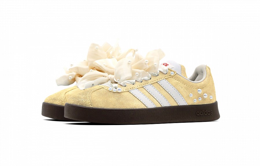 Adidas Neo VL Court Lifestyle Amber Anti Slip Wear Resistant Low Top Skateboard Shoes Unisex White Yellow купить в интернет-магазине Yoocart с быстрой доставкой по России.