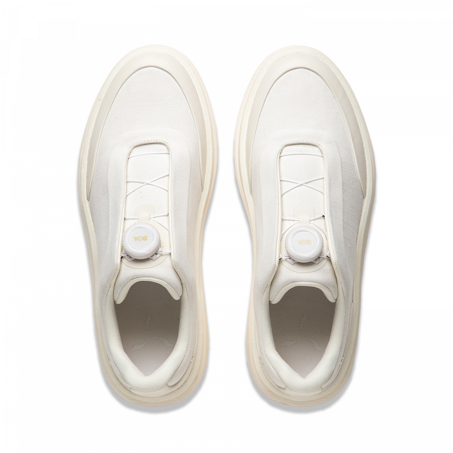 LI NING 1990 Commuter Series Cushioning, Wear Resistant Low Top Casual Shoes Men's Ecru