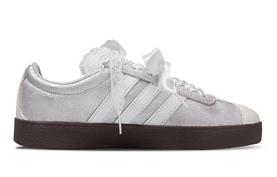 Adidas Neo VL Court 2.0 Lightweight Low Top Skateboard Shoes Unisex Silver