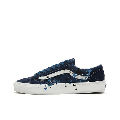 Vans Style 36 Anti Slip Wear Resistant Low Top Skateboard Shoes Unisex Blue