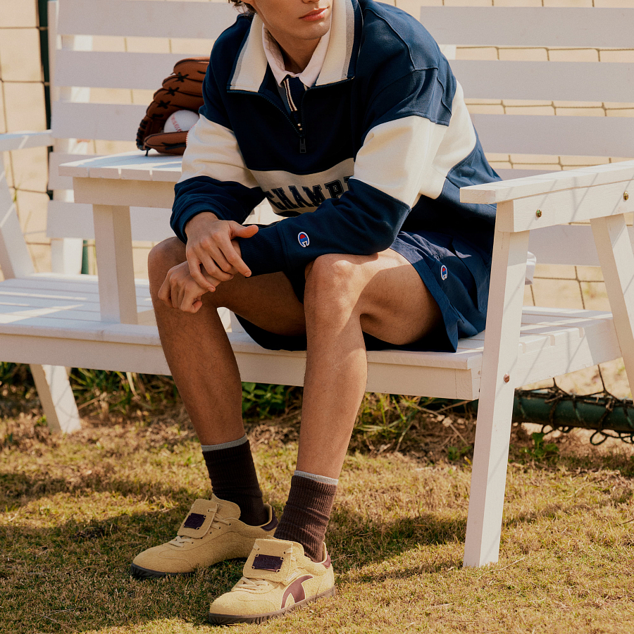 Champion T-Head German Army Trainers Champ T-Trainer Low-Top Skateboard Shoes Men's Resin Yellow/Burgundy купить в интернет-магазине Yoocart с быстрой доставкой по России.