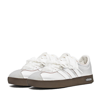Adidas Neo VL Court 2.0 Galaxy Kiss Slip Resistant Low Top Skateboard Shoes Unisex Silver