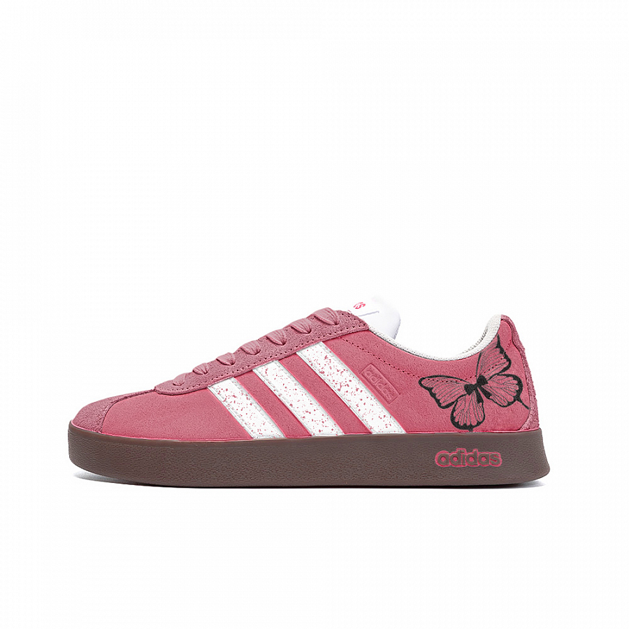 Adidas Neo VL Court Lifestyle Anti Slip Wear Resistant Low Top Skateboard Shoes Unisex Rose Red купить в интернет-магазине Yoocart с быстрой доставкой по России.