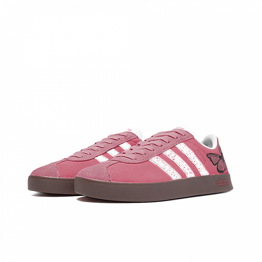 Adidas Neo VL Court Lifestyle Anti Slip Wear Resistant Low Top Skateboard Shoes Unisex Rose Red купить в интернет-магазине Yoocart с быстрой доставкой по России.