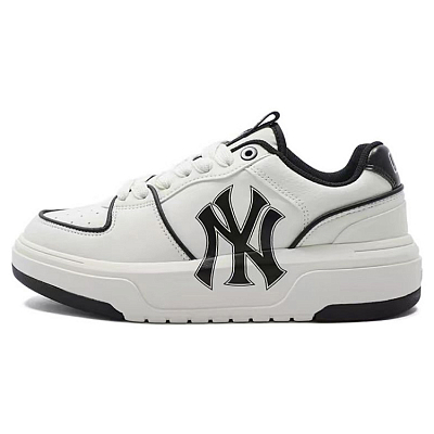 MLB Chunky Liner Skateboard Shoes Unisex Low-Top Burgundy/White