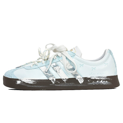 Adidas Neo VL Court 2.0 Slip Resistant Low Top Skateboard Shoes Unisex Blue White