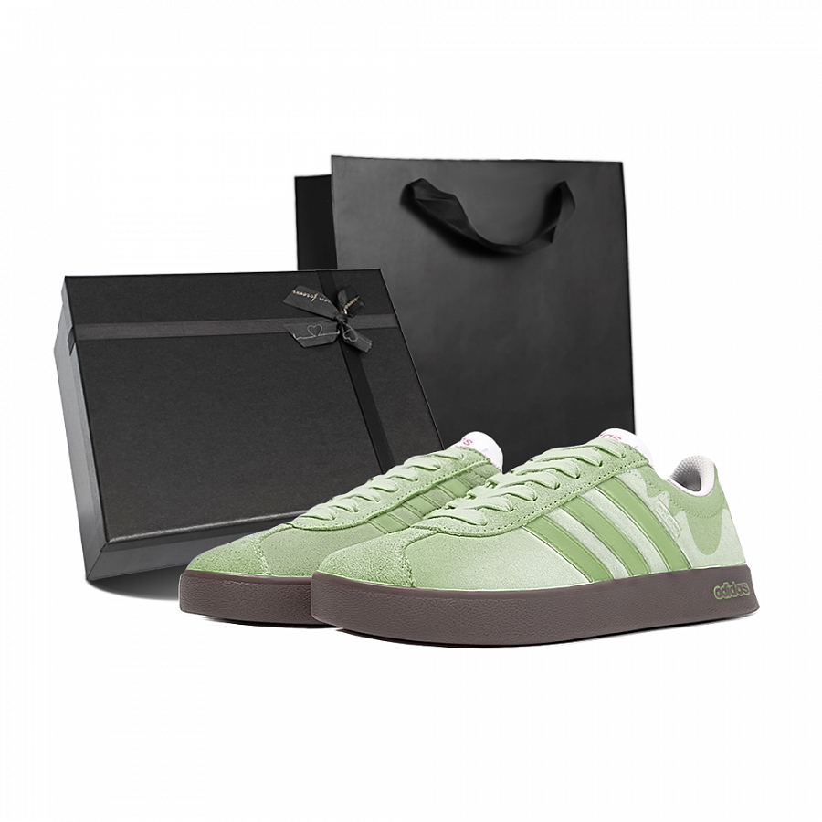 Adidas Neo Vl Court Classic Anti Slip Wear Resistant Low Top Skateboard Shoes Unisex Green купить в интернет-магазине Yoocart с быстрой доставкой по России.