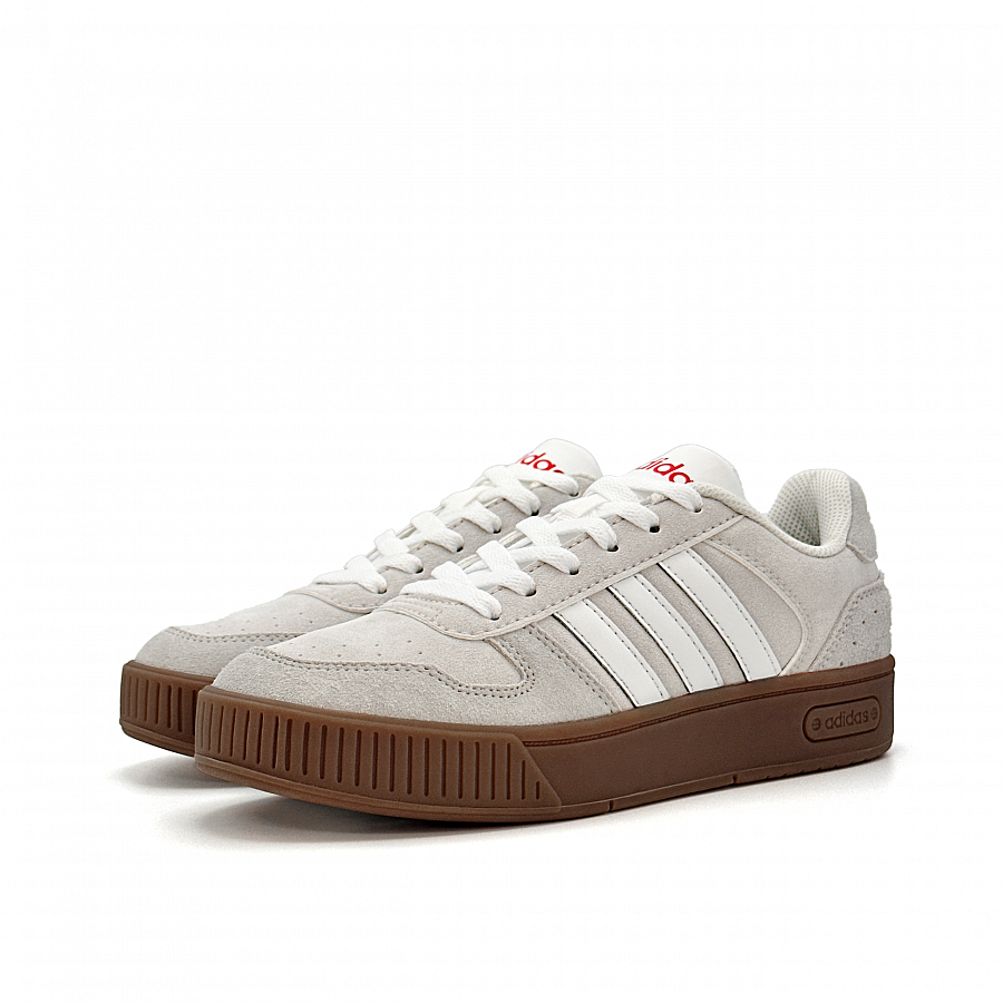 Adidas Neo D PAD Cotton White Gray Coconut Slip Resistant Low Top Skateboard Shoes Unisex Gray купить в интернет-магазине Yoocart с быстрой доставкой по России.