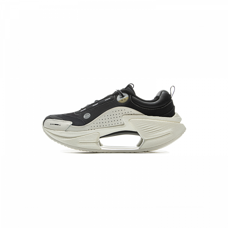 LiNing Jueying CRC 2.0 Anti-Slip And Wear-Resistant Height Increasing Low-Top Casual Shoes Men's Black White