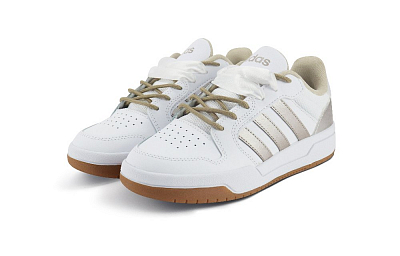 Adidas Neo Entrap Anti-Slip Wear-Resistant Low-Top Skateboard Shoes Women's White Gold