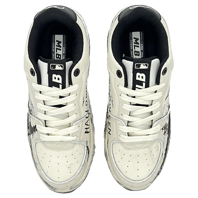 MLB Chunky Liner Skateboard Shoes Unisex Low-Top Black/White