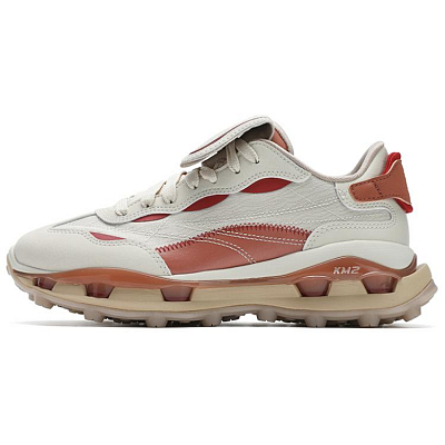 FILA KM2 Low Top Casual Shoes Men's White Orange