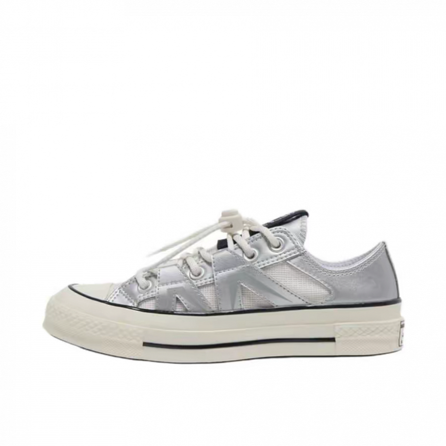 Converse 1970s Anti Slip Wear Resistant Low Top Skateboard Shoes Unisex Silver купить в интернет-магазине Yoocart с быстрой доставкой по России.
